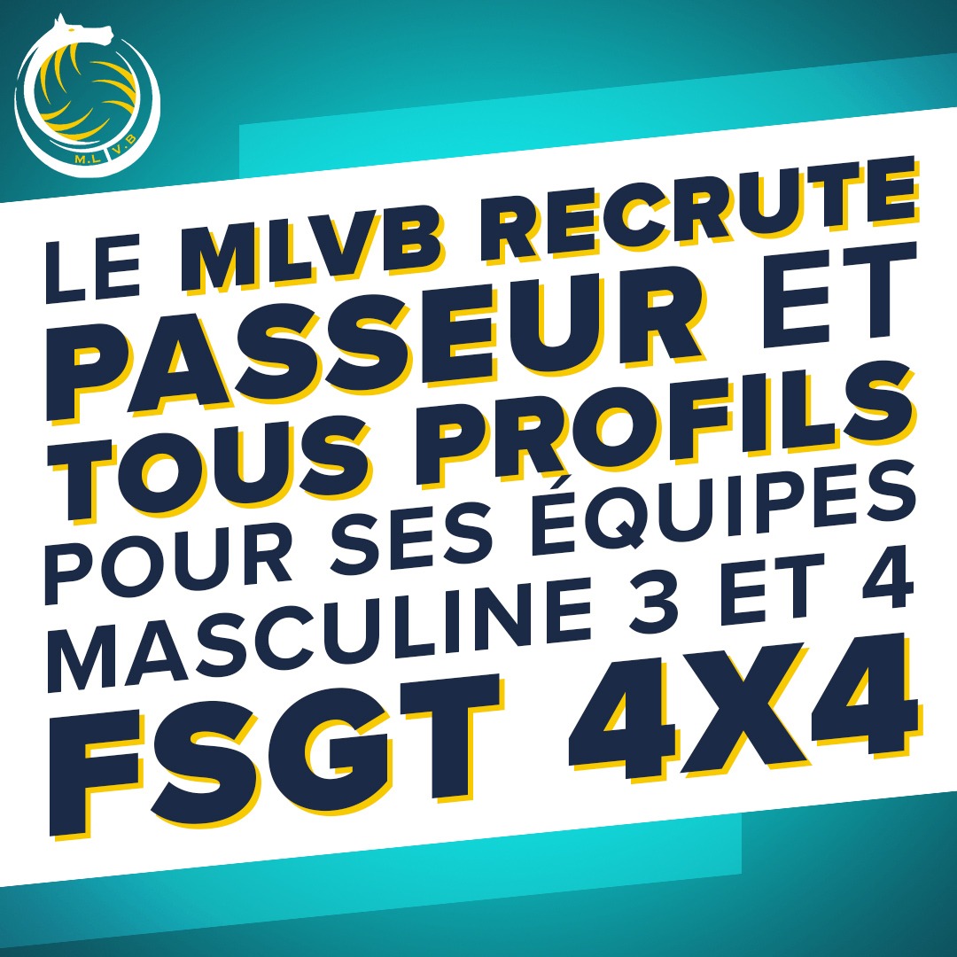 Recrutement joueurs poules 4 et 5 du championnat FSGT 4x4